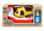 Green Toys Rescue Boat & Helicopter