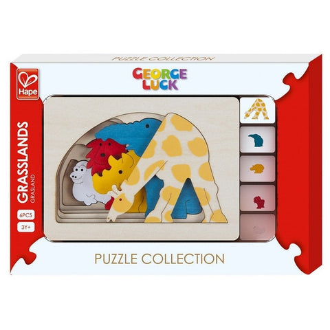 Hape George Luck Puzzle-Grasslands