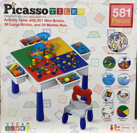 Picasso Tiles Activity Table 581pc