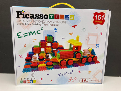 Picasso Tiles Bristle Lock Building Tiles Truck Set