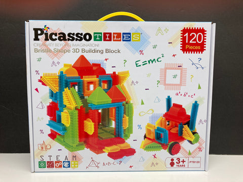 Picasso Tiles Bristle Shape 3D Building Block Set