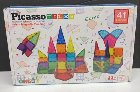 Picasso Tiles Prism Magnetic Building Tiles 41pc