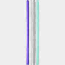 Go sili Extra Long Silicone Straws 4pk