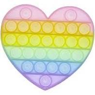 Top Trenz - OMG Pop Fidgety Rainbow Glitter Heart