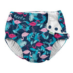 Iplay - Snap Reusable Swim Diaper - Navy Flamingos