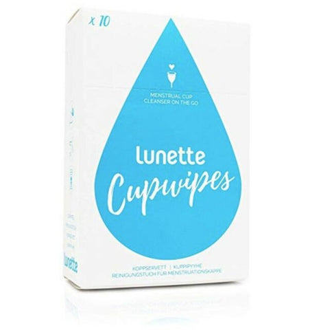 Lunette Cup Wipes 10ct