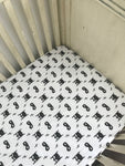 Modern Burlap - Crib Sheet - Hero Struck
