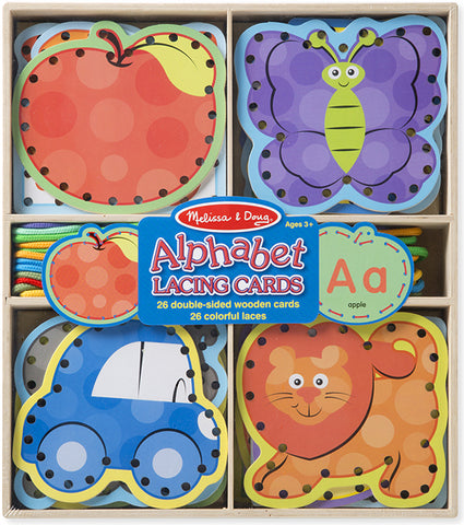 Melissa & Doug - Alphabet Lacing Cards