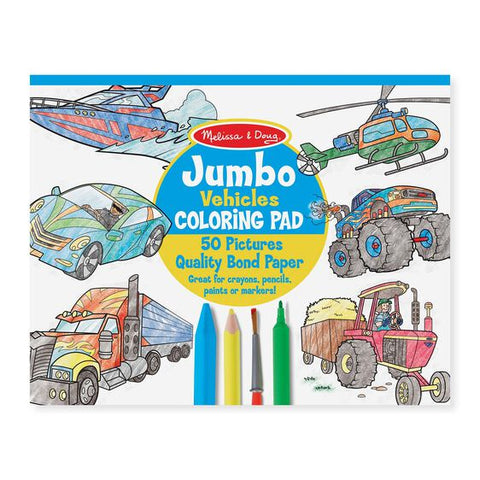 Melissa & Doug Jumbo Coloring Pad - Pink (11 x 14)