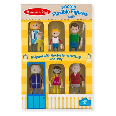 Melissa & Doug Wooden Flexible Figures