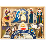 Melissa & Doug - Wooden Christmas Nativity Set