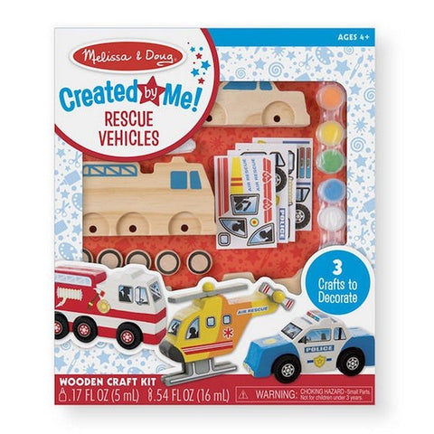 Melissa & Doug - Created by Me! Rescue Vehicles