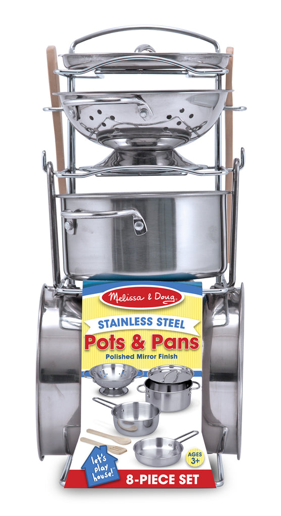 Melissa Doug Stainless Steel Pots Pans – RG Natural Babies and