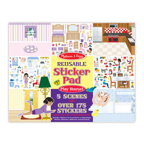 Melissa & Doug - Reusable Sticker Pads: Play House