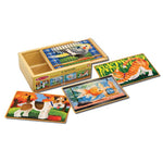 Melissa & Doug - Wooden Jigsaw Puzzles in a Box - Pets
