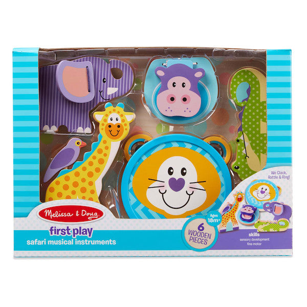 Melissa Doug First Play Safari Musical Animals RG Natural Babies and Toys