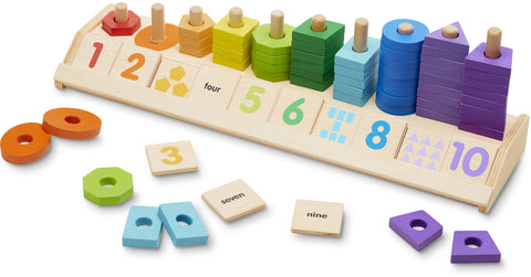 Melissa & Doug - Counting Shape Stacker