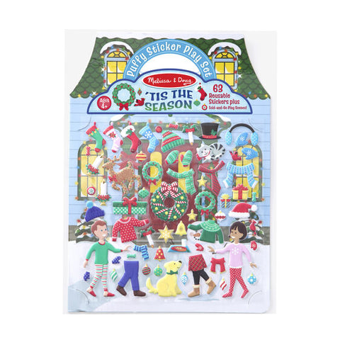 Melissa and Doug- Puffy Sticker Set- ‘Tis the Season