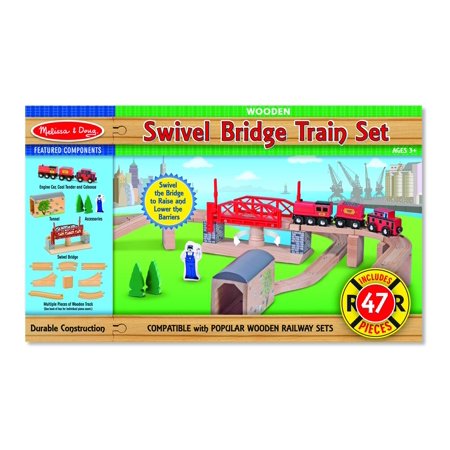 Melissa & Doug - Swivel Bridge Train Set