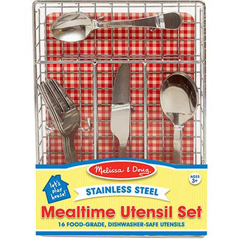 Melissa & Doug Stainless Steel Mealtime Utensil set