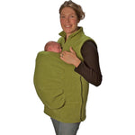 Peekaru Original Fleece Baby Carrier Cover Size Sm/Olive Green