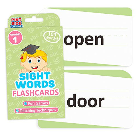 Pint Size Scholars - Sight Words Flashcards - 1 Grade