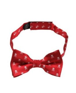 Rugged Butts Red Skull/Crossbones Bow Tie 2T-4T