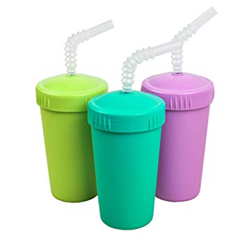 Re-Play Baby Sippy Cups for Toddlers 2pk Kids No Spill Cup Amethyst Purple