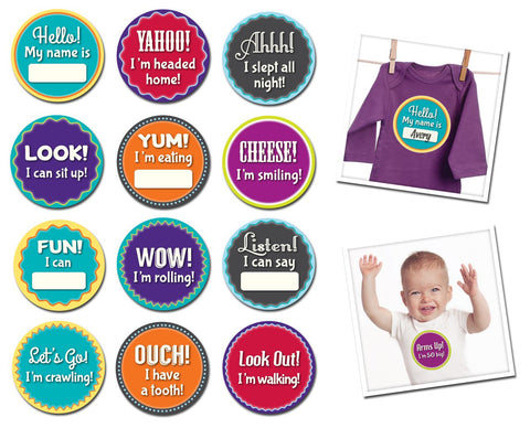 Sticky Bellies Milestone Momento Sticker Set