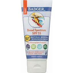 Badger Zinc Oxide Sunscreen Cream SPF 35
