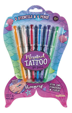 Toysmith Mermaid Tattoo Gel Pens