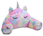 Top Trenz Backrest Lounge Pillow- Fuzzy Unicorn