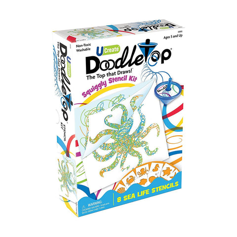 University Games Doodle Top Sea Life Stencil Set