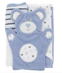 Kelli’s Gift - Zac & Zoey 2 pk Towel & Bath Mitt Set - Boy